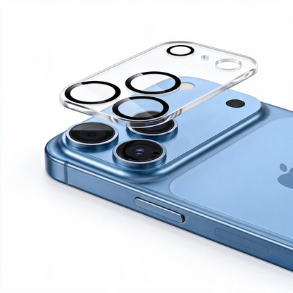 Marco protector para cámara trasera Tech-Protect Cam Fit+ para Apple iPhone 18 Pro Max, vidrio templado, transparente