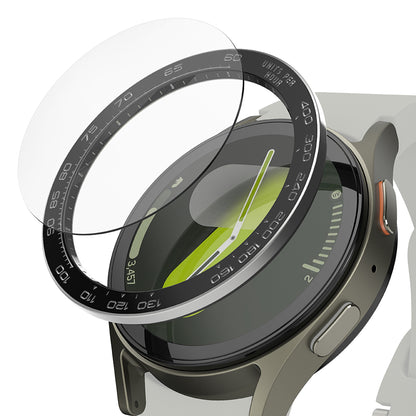 Marco de Protección Ringke Premium Styling para Samsung Galaxy Watch7 44mm, Modelo 1, Negro