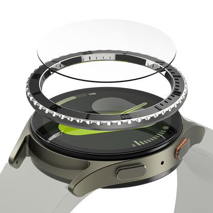 Marco de Protección Ringke Premium Styling para Samsung Galaxy Watch7 44mm, Modelo 3, Negro