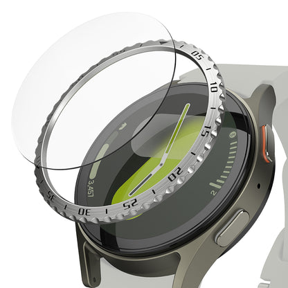 Marco de Protección Ringke Styling para Samsung Galaxy Watch7 40mm, Modelo 5, Plateado