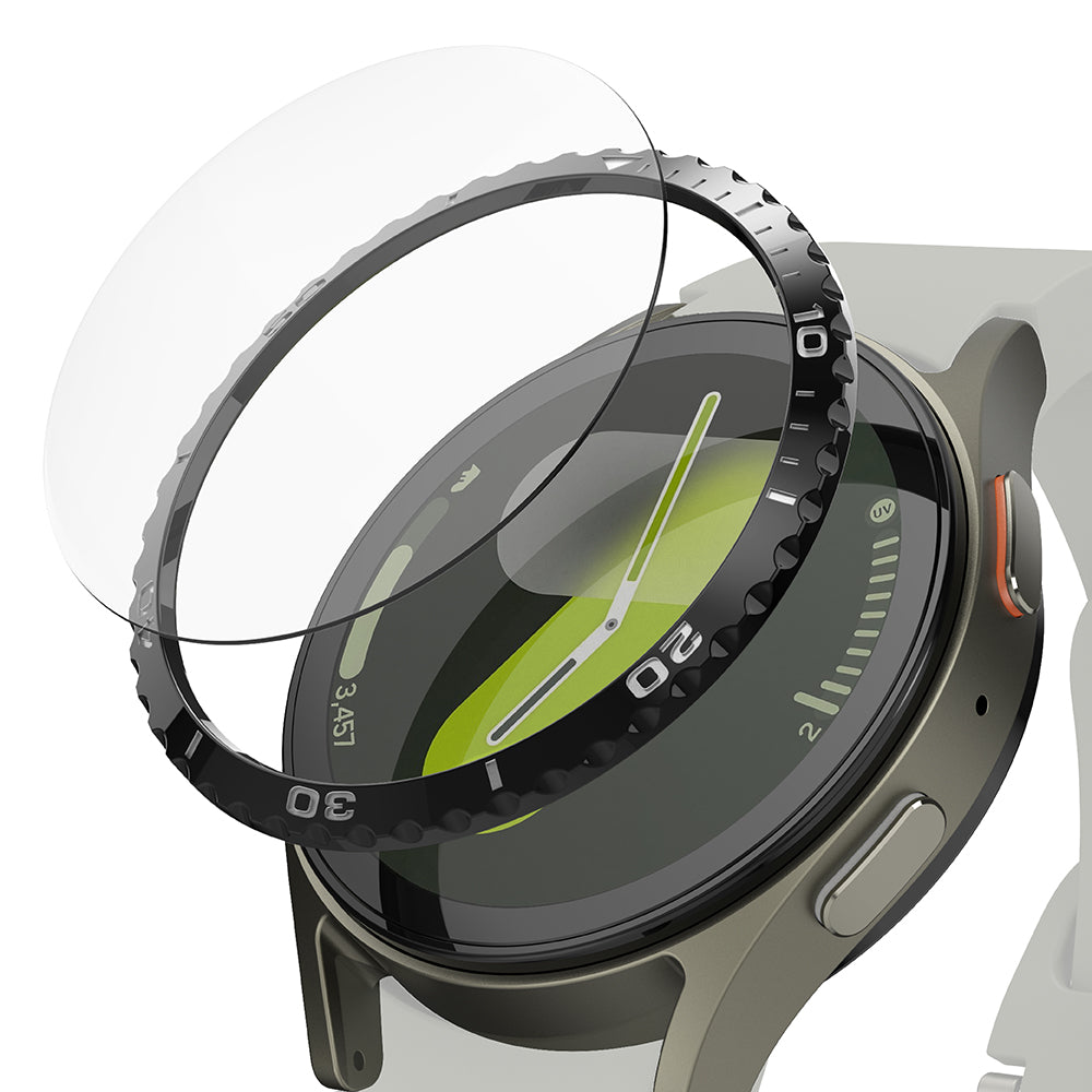 Marco de Protección Ringke Styling para Samsung Galaxy Watch7 40mm, Modelo 6, Negro