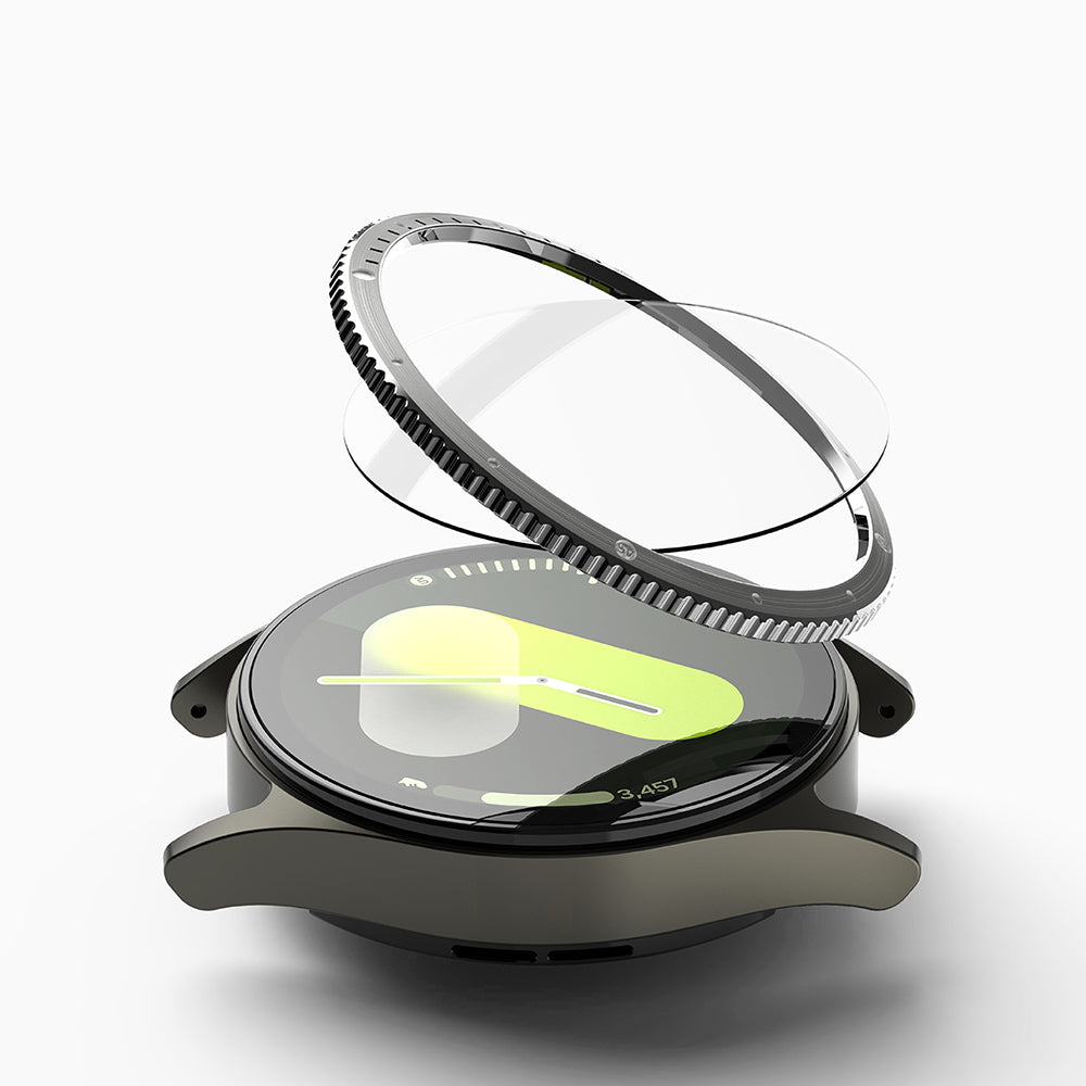 Marco de Protección Ringke Styling para Samsung Galaxy Watch7 40mm, Modelo 7, Plateado