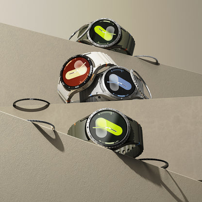 Marco de Protección Ringke Styling para Samsung Galaxy Watch7 40mm, Modelo 7, Plateado