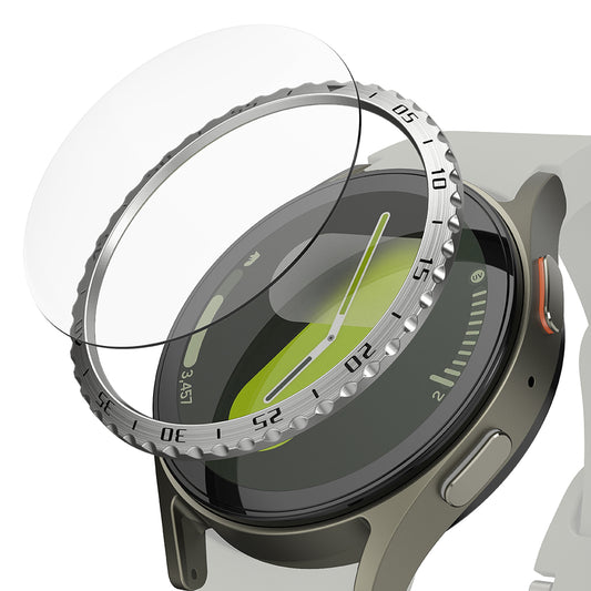 Marco de Protección Ringke Styling para Samsung Galaxy Watch7 44mm, Modelo 5, Plateado