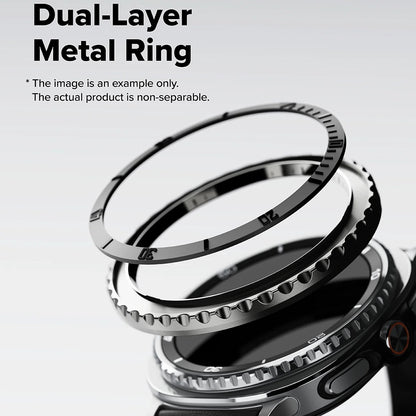 Marco de Protección Ringke Premium Styling para Samsung Galaxy Watch8 Classic, Negro