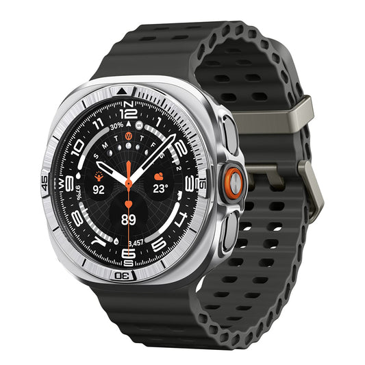 Marco Protector Spigen Tune Pro Pilot para Samsung Galaxy Watch Ultra2, Plateado ACS11618