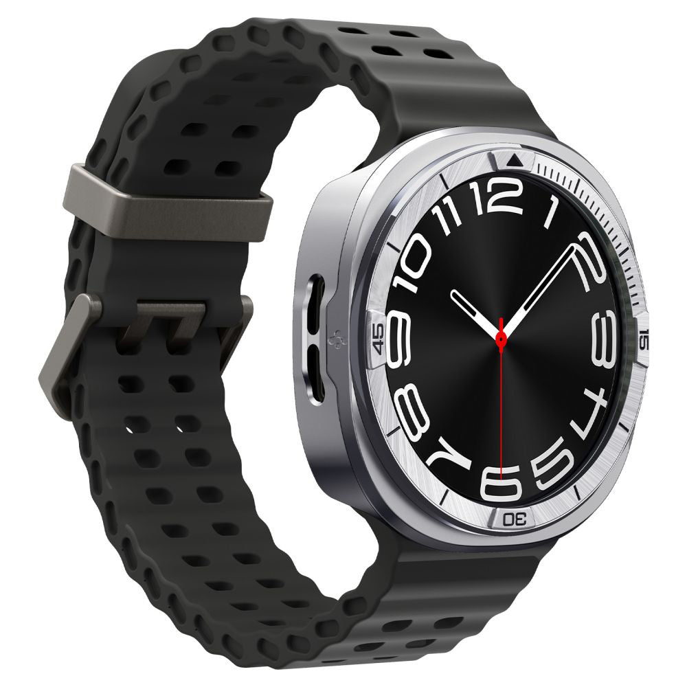 Marco de Protección Spigen Tune Pro Pilot para Samsung Galaxy Watch8 44mm, Plateado