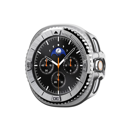 Marco de Protección Spigen Tune Pro Pilot para Samsung Galaxy Watch8 Classic, Plateado