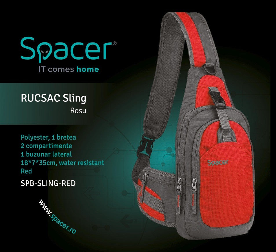 Mochila Spacer Sling para Tableta máx. 8 pulgadas, Rojo