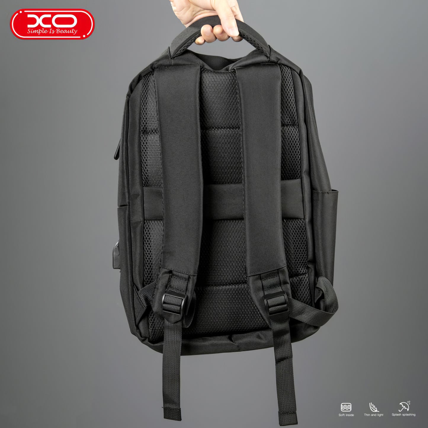 Mochila XO Design CB02 Mochila para portátil de 15,6 pulgadas CB02, Negro