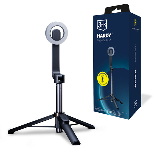 Selfie Stick Bluetooth 3MK Hardy MagSelfie, Universal, Negro