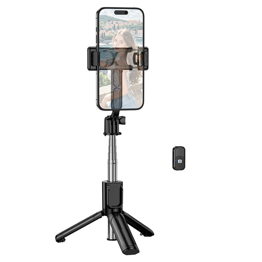 Selfie Stick Bluetooth Borofone BY14 Graceful, 4.5 pulgadas - 7 pulgadas, Negro