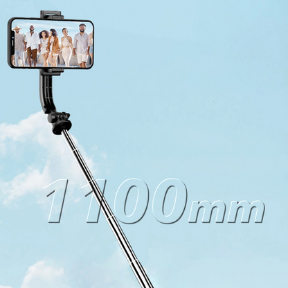 Selfie Stick Bluetooth Dudao F18S 4en1, Universal, Negro