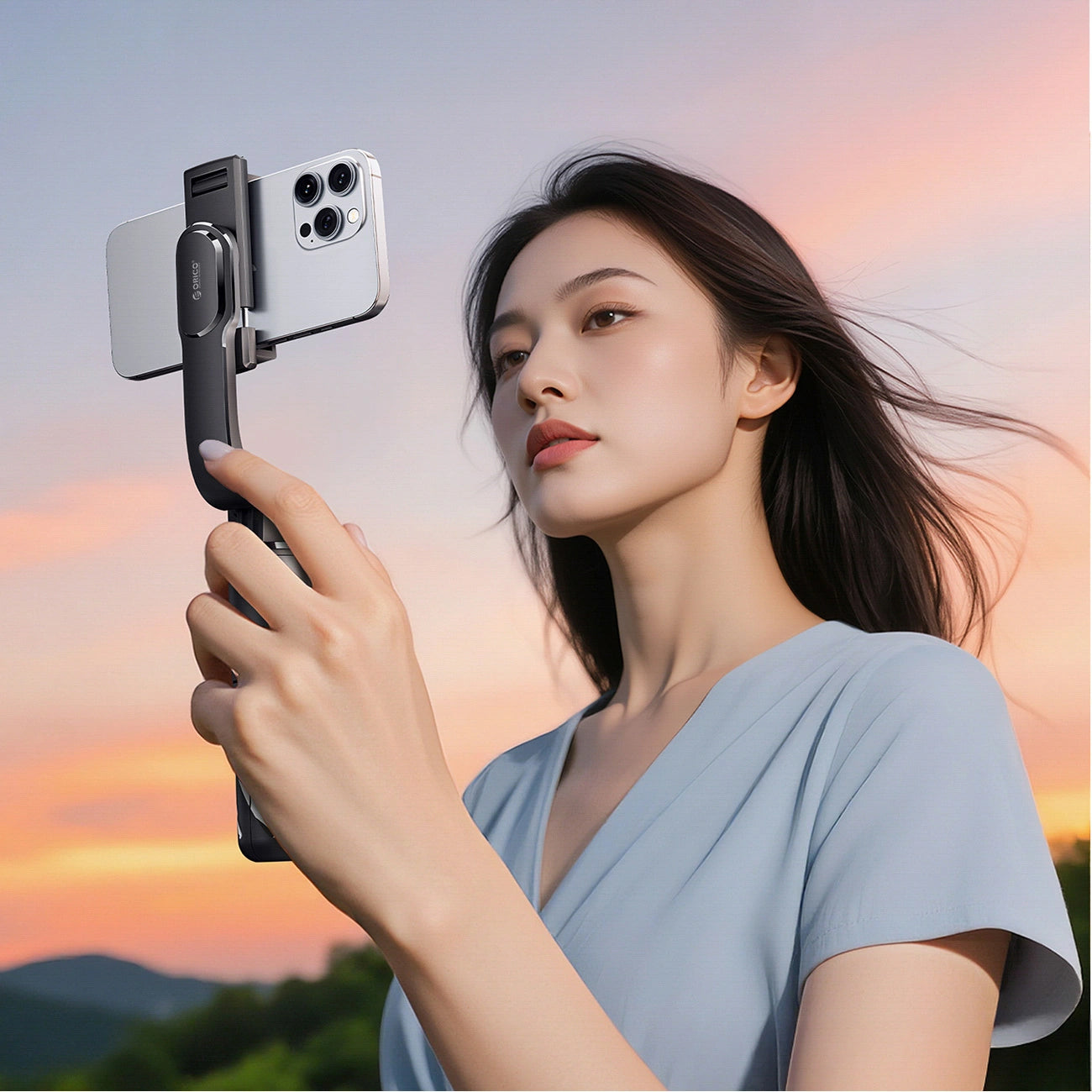 Selfie Stick Bluetooth Orico SPV100, Universal, Negro