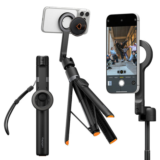 Selfie Stick Bluetooth Spigen S582W, Universal, Negro AMP11372