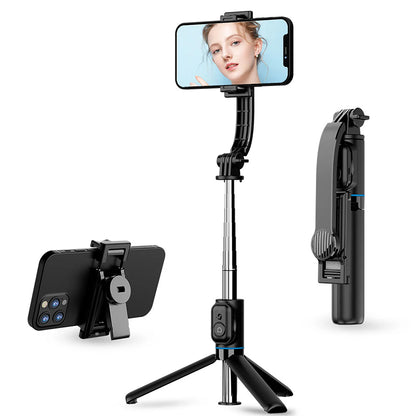 Selfie Stick Bluetooth Techsuit C01, Universal, Negro