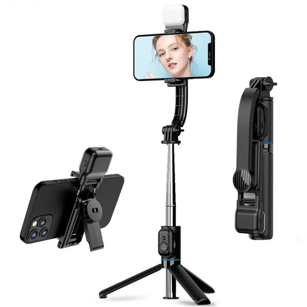 Selfie Stick Bluetooth Techsuit C01s, Universal, Negro