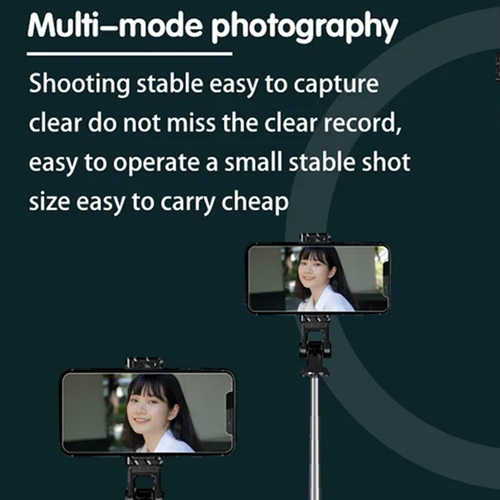 Selfie Stick Bluetooth Techsuit K03, Universal, Negro