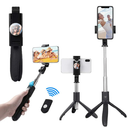 Selfie Stick Bluetooth Techsuit K06, Universal, Negro