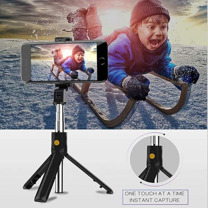 Selfie Stick Bluetooth Techsuit K07, Universal, Black
