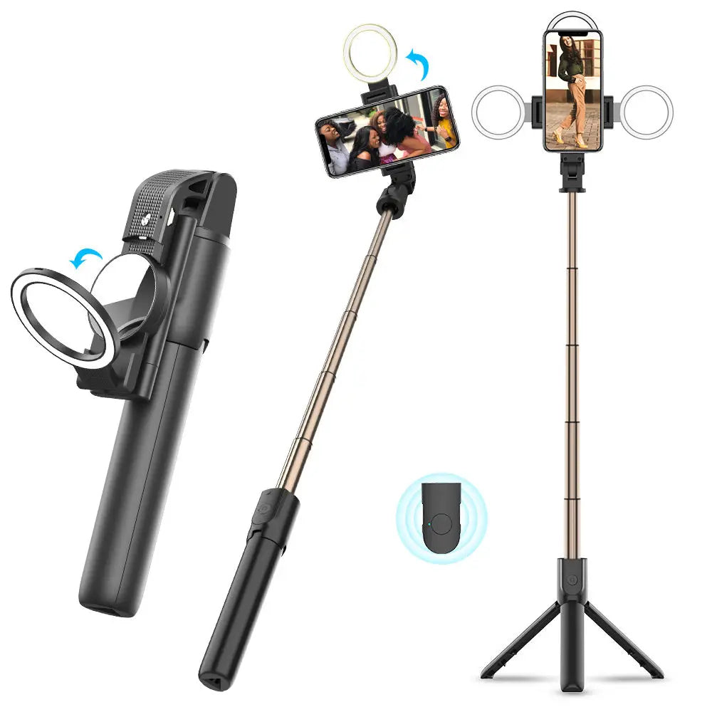 Selfie Stick Bluetooth Techsuit K13, Universal, Negro