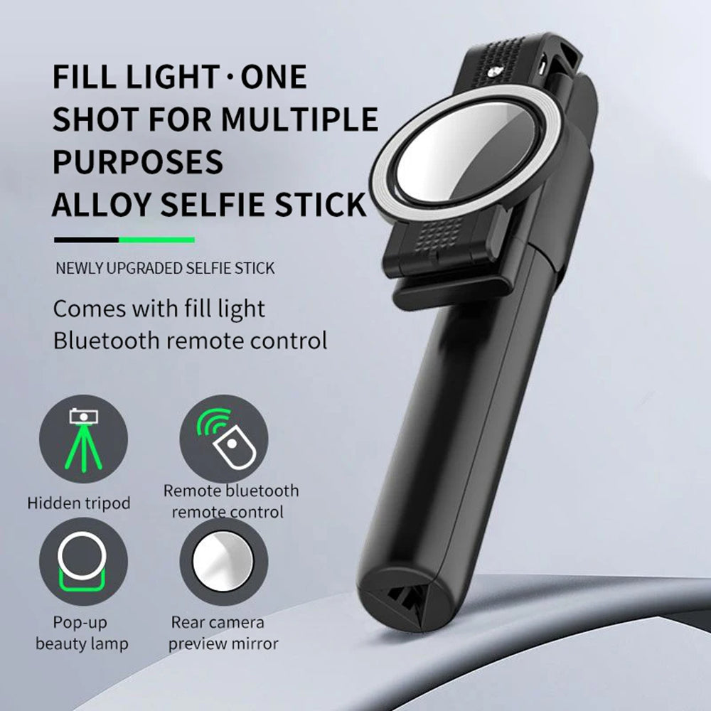 Selfie Stick Bluetooth Techsuit K13, Universal, Negro