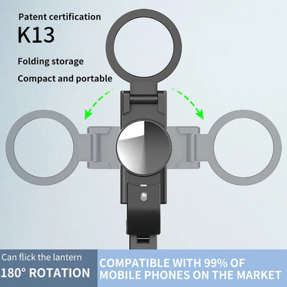 Selfie Stick Bluetooth Techsuit K13, Universal, Negro