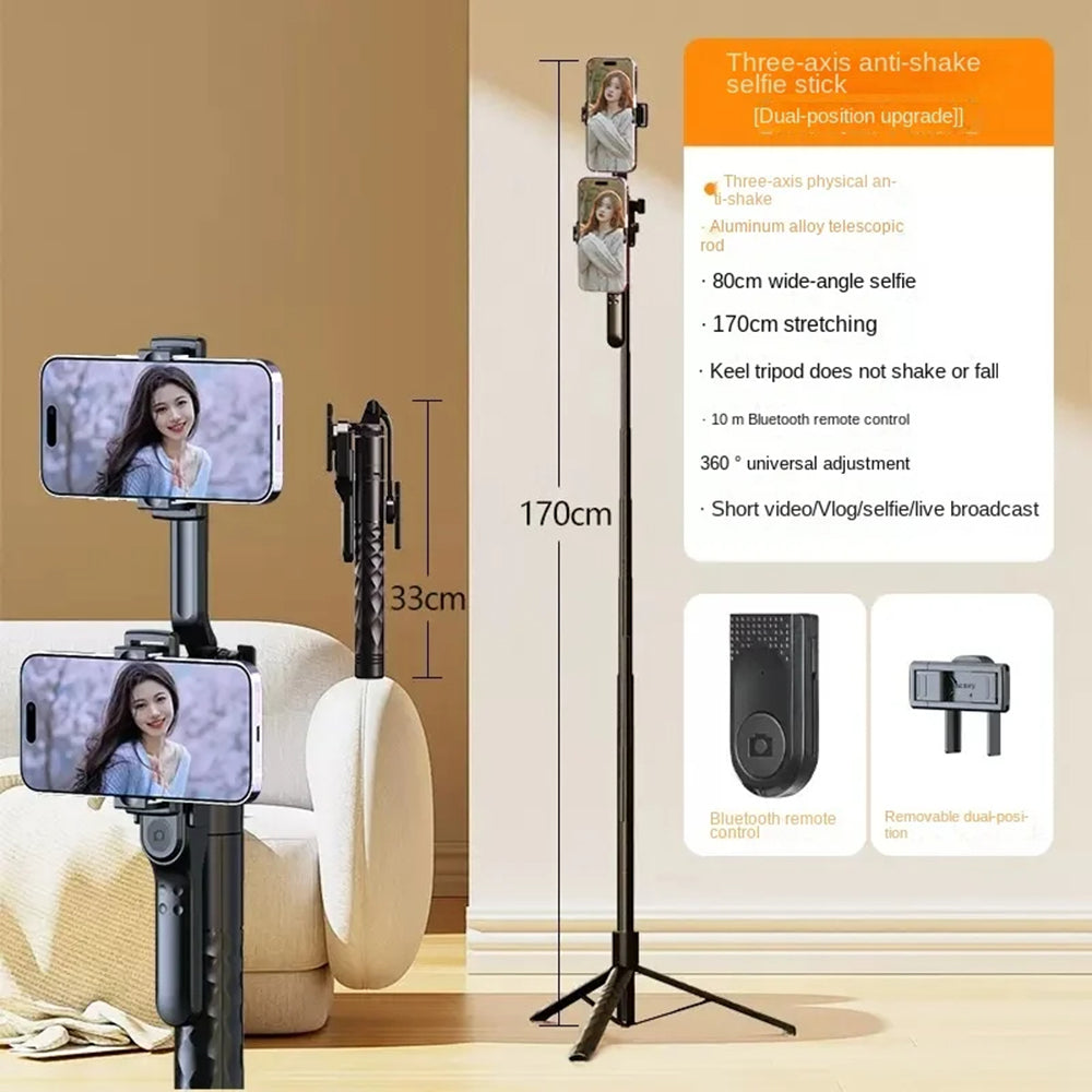 Selfie Stick Bluetooth Techsuit K28, Universal, Black