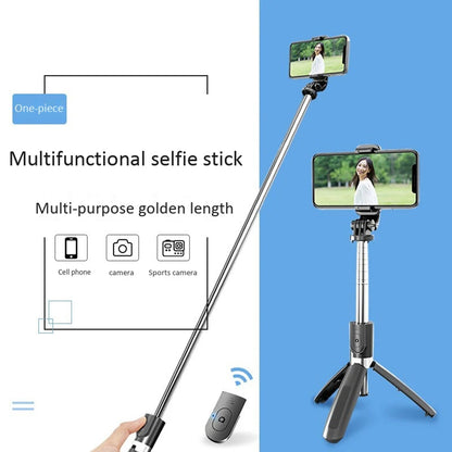 Selfie Stick Bluetooth Techsuit L02, Universal, Negro