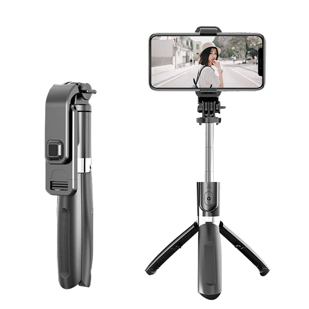 Selfie Stick Bluetooth Techsuit L02, Universal, Negro