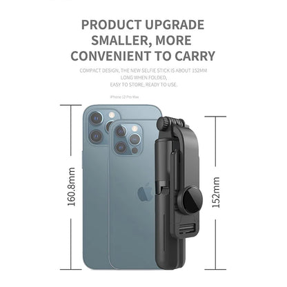 Selfie Stick Bluetooth Techsuit L10, Universal, Negro