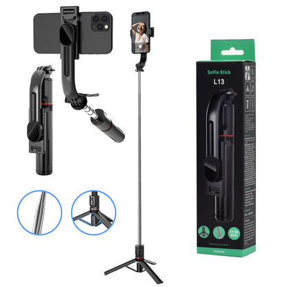 Selfie Stick Bluetooth Techsuit L13, Universal, Negro