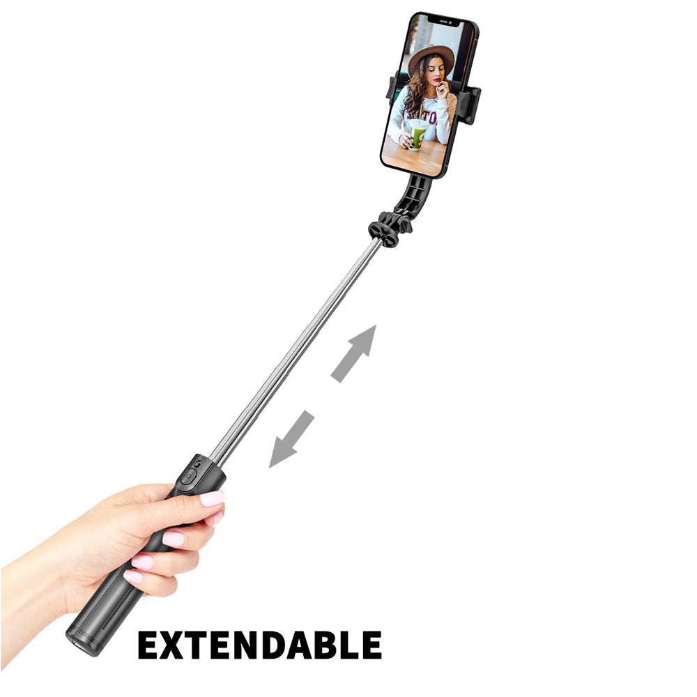 Selfie Stick Bluetooth Techsuit L13, Universal, Negro