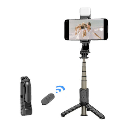 Selfie Stick Bluetooth Techsuit Q10s, Universal, Negro