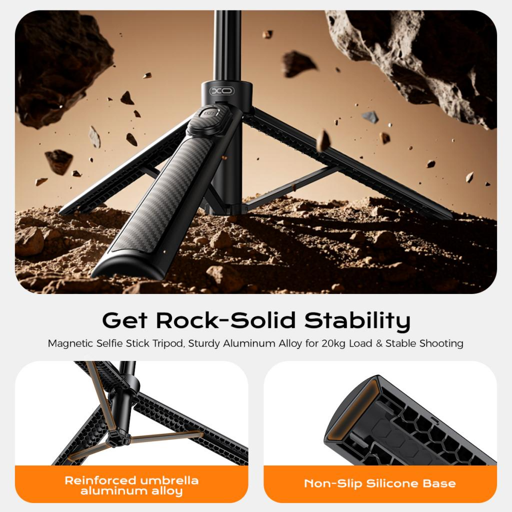 Selfie Stick Bluetooth XO Design SS30, Universal, Negro