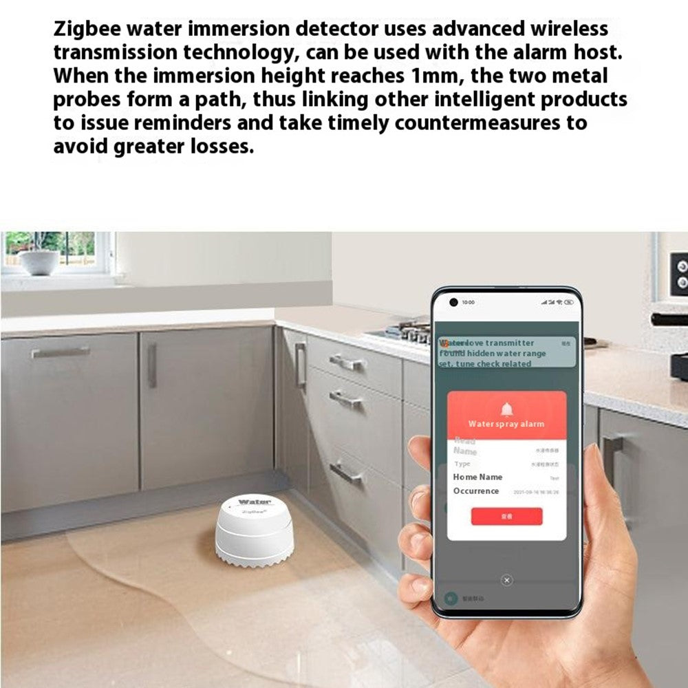 Sensor de Detección de Fugas de Agua OEM SQ500B, Wi-Fi