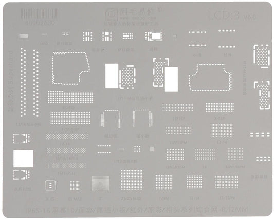 Malla BGA Amaoe para la serie Apple iPhone, Face ID IC
