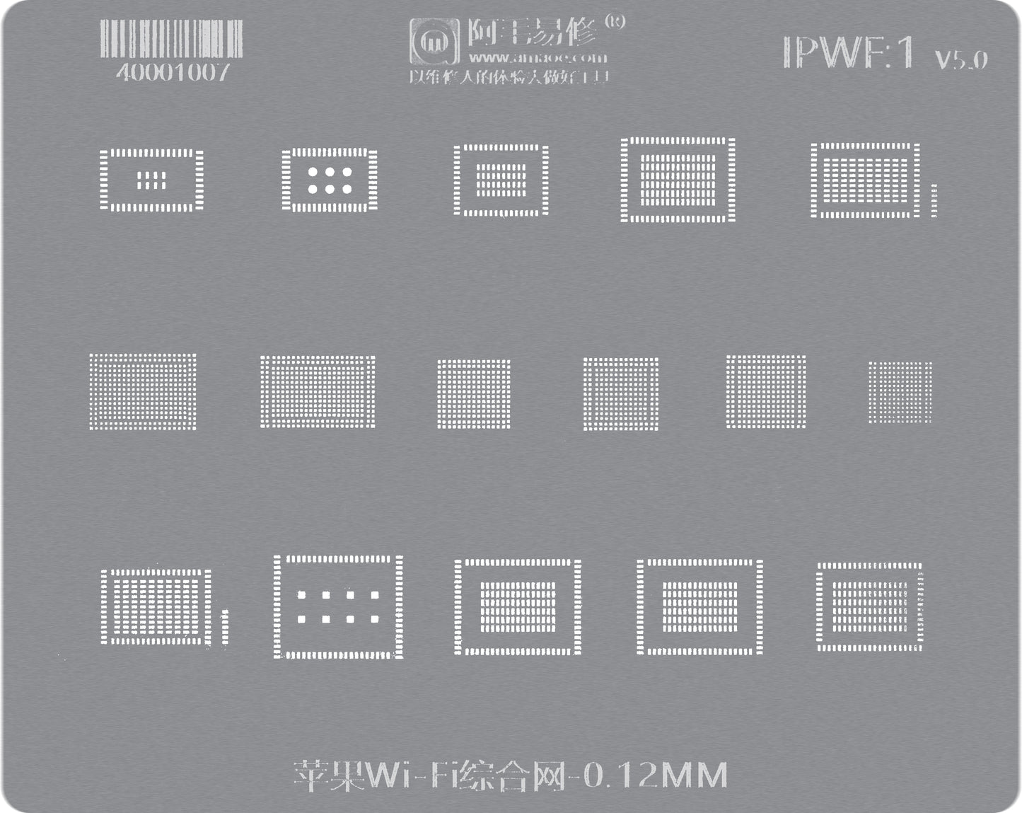 Malla BGA Amaoe para la serie Apple iPhone, IC de Wifi