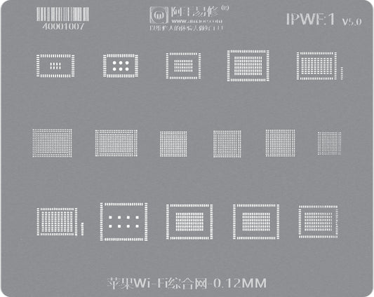 Malla BGA Amaoe para la serie Apple iPhone, IC de Wifi