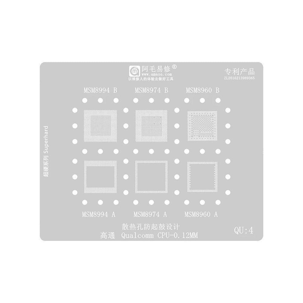 Malla BGA Amaoe para CPU Qualcomm QU1-8 Series