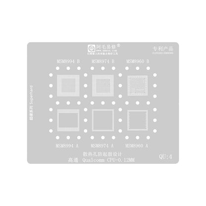 Malla BGA Amaoe para CPU Qualcomm QU1-8 Series
