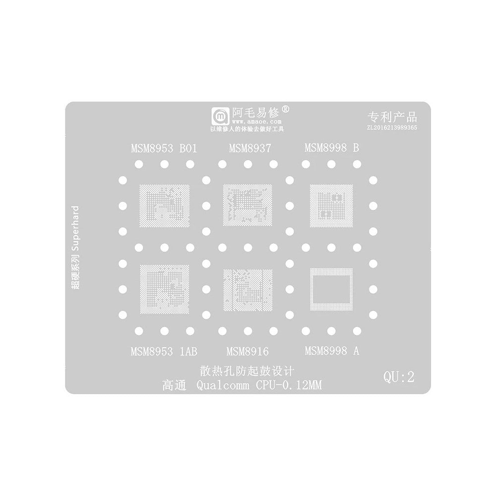 Malla BGA Amaoe para CPU Qualcomm QU1-8 Series