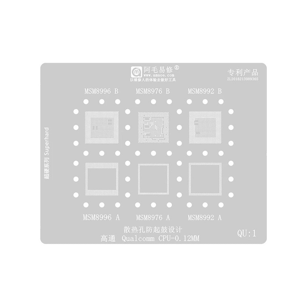 Malla BGA Amaoe para CPU Qualcomm QU1-8 Series