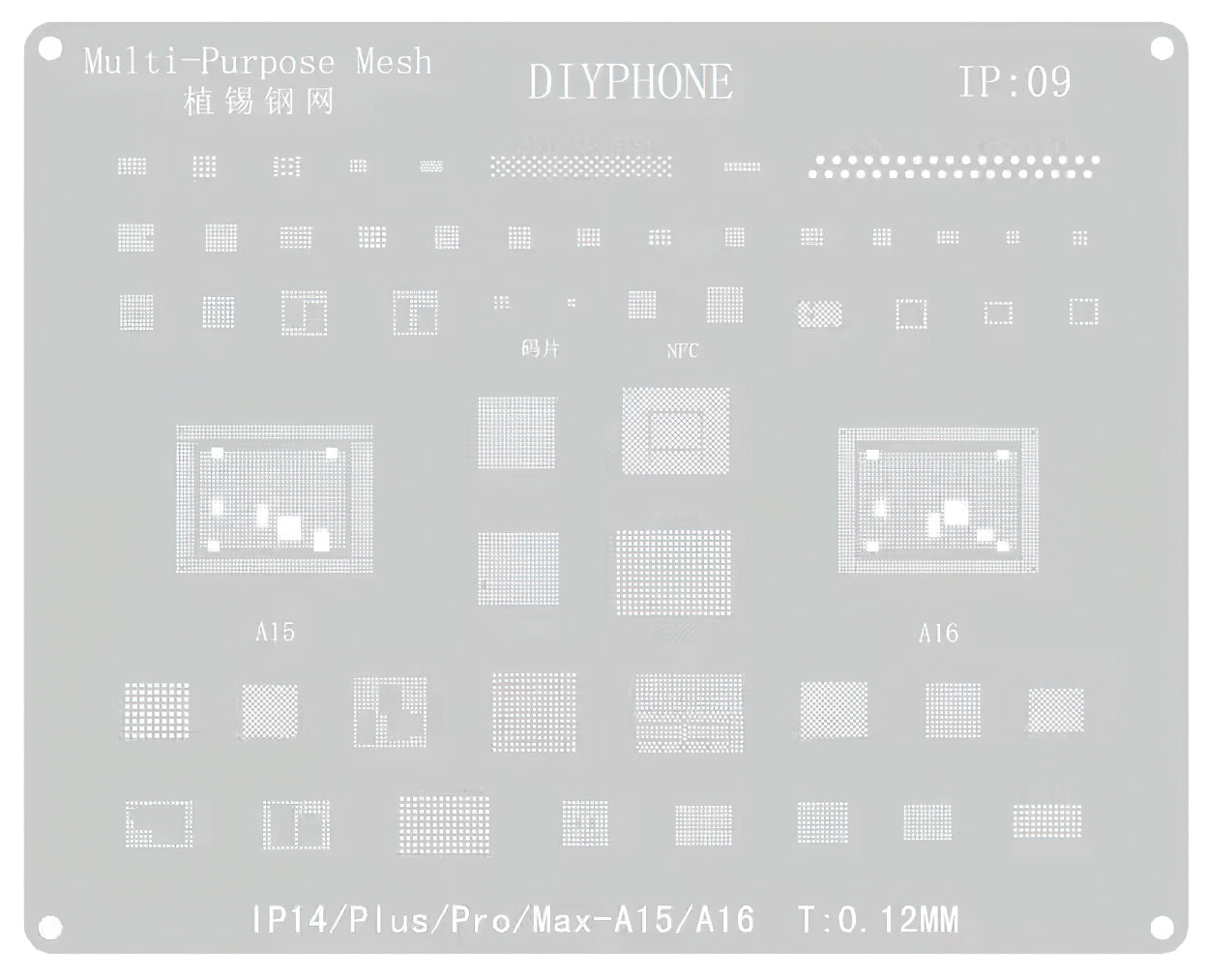 Malla BGA DIYPhone para Apple iPhone 14 Series