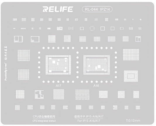 Malla BGA Relife RL-044 IPZ14 para Apple iPhone 15, CPU