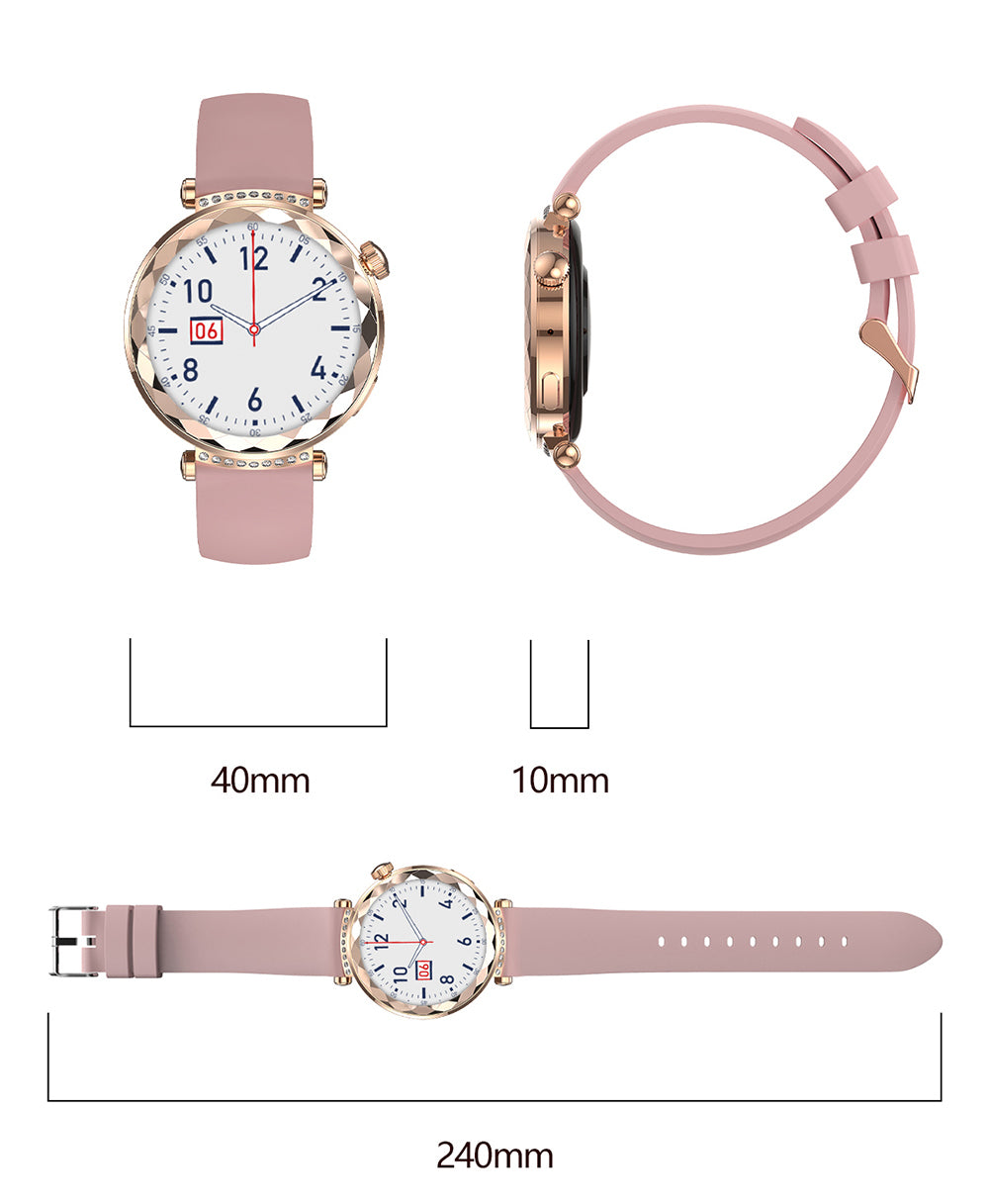 Smartwatch Blavec W19 LIANA, rosa dorado
