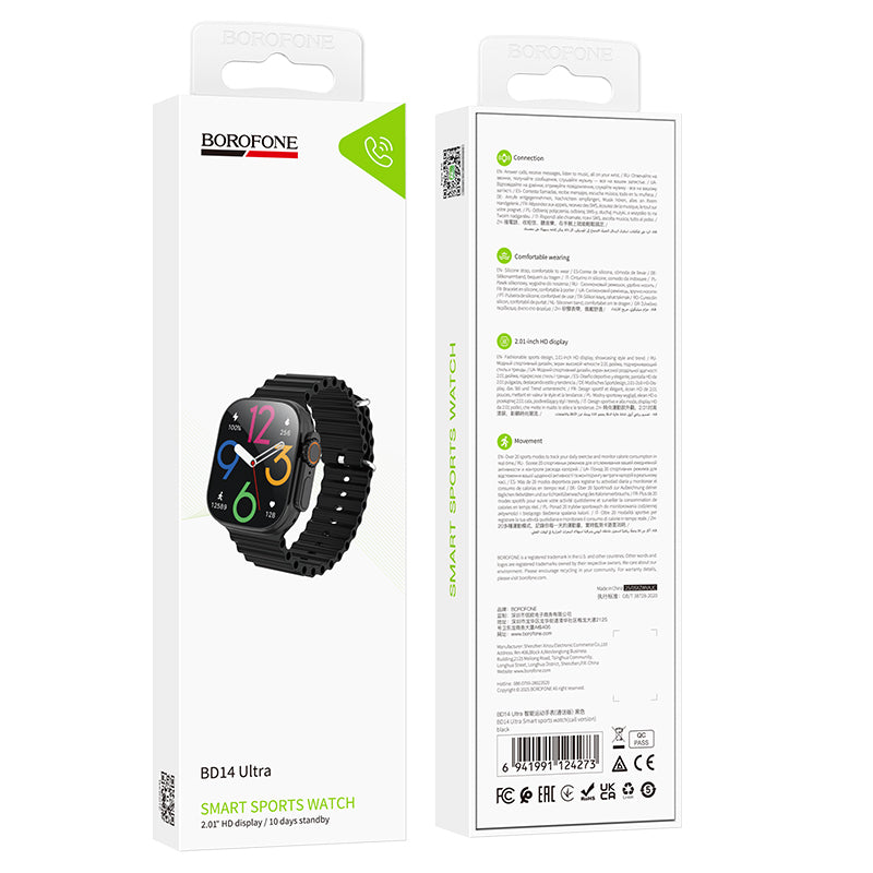 Smartwatch Borofone BD14 Ultra Call, Negro