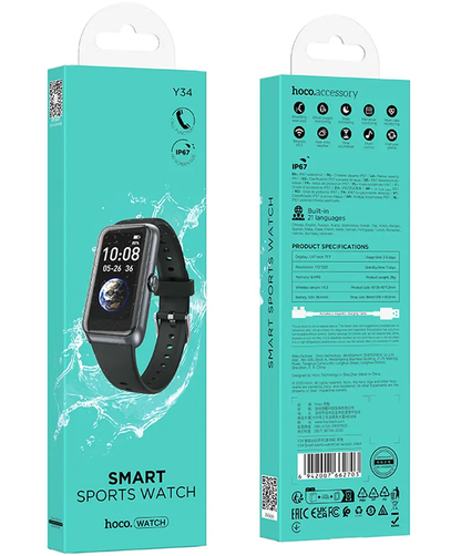 Smartwatch HOCO Y34 Call, Negro