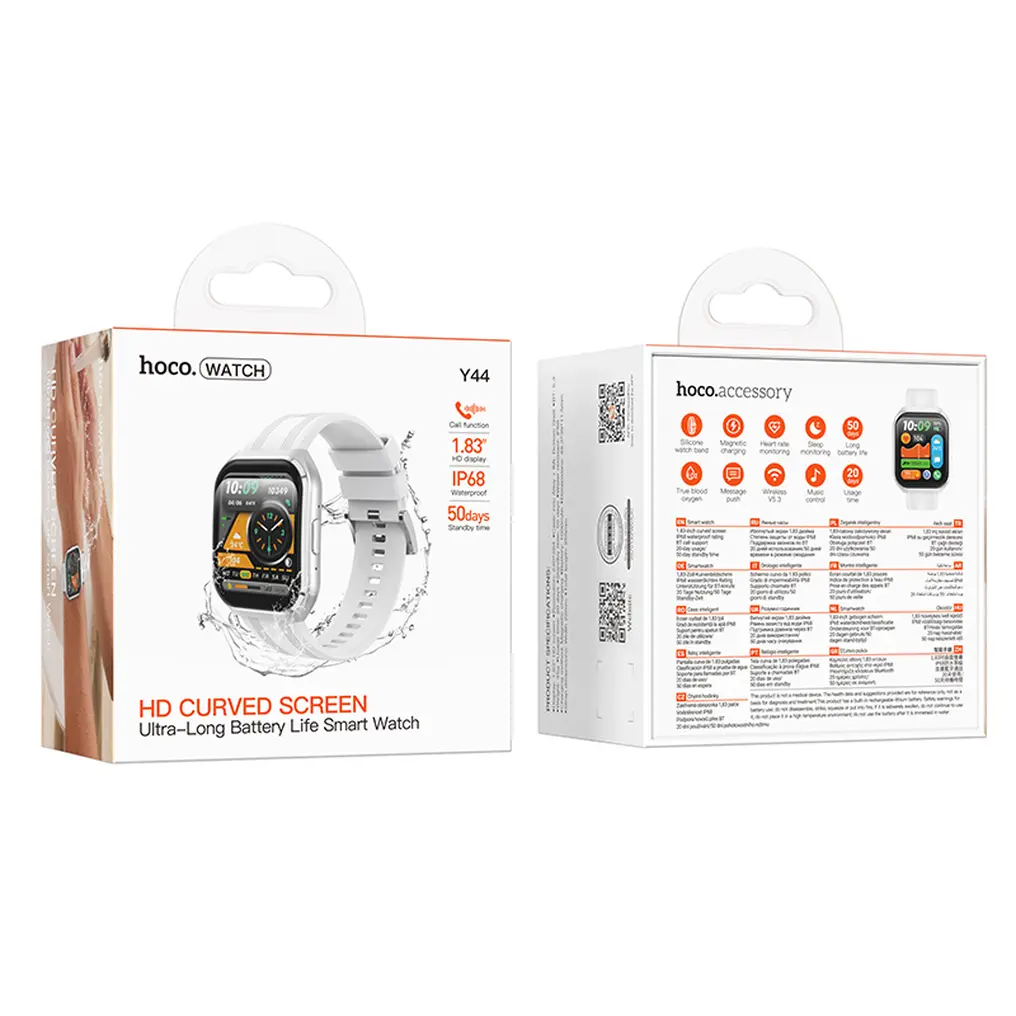 Smartwatch HOCO Y44 Call, Plateado
