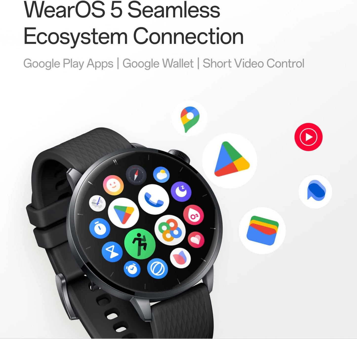 Smartwatch OnePlus Watch 3, 43mm, Negro 5491100421
